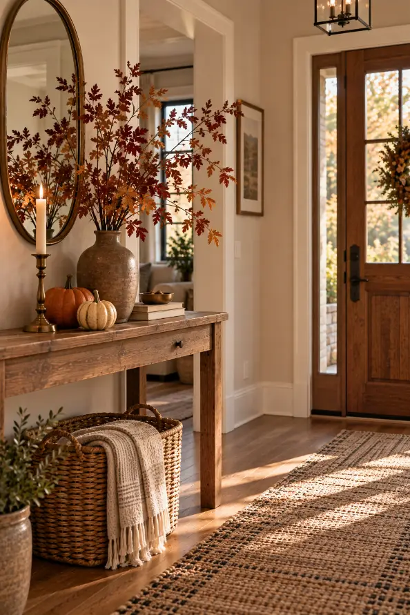 Cozy Thanksgiving Entryway Decor Ideas