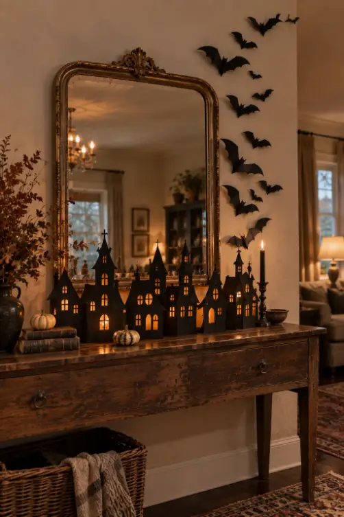 DIY Cardboard Haunted House Decorations