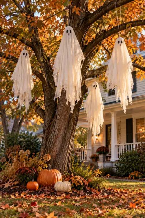 Easy DIY Ghost Decorations for Your Yard