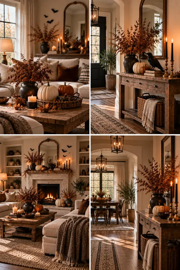Elegant Fall & Halloween Home Decor Ideas