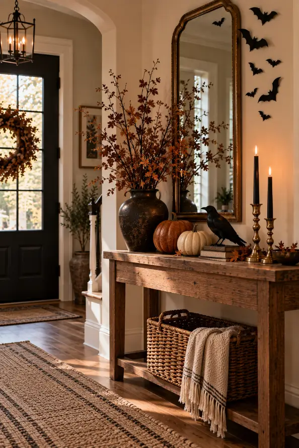 Elegant Halloween Entryway Decor Ideas