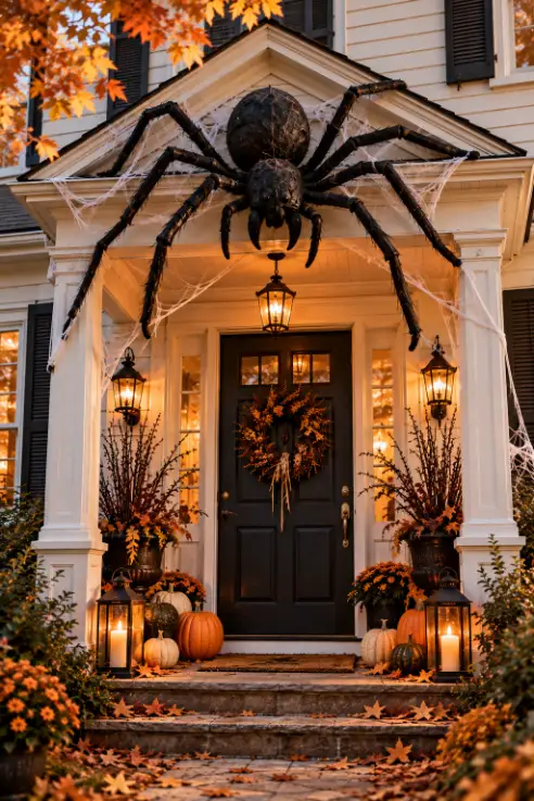 Giant Spider Above the Front Door