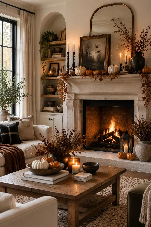 Halloween Fireplace Mantel Decor Ideas You’ll Love