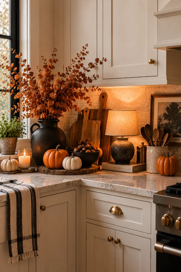 Halloween Kitchen Counter Decor Ideas