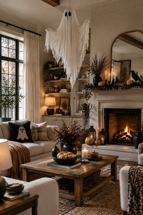 Hanging Ghost Halloween Decor Ideas for a Magical Home