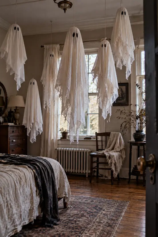 Homemade Ghost Room Halloween Idea