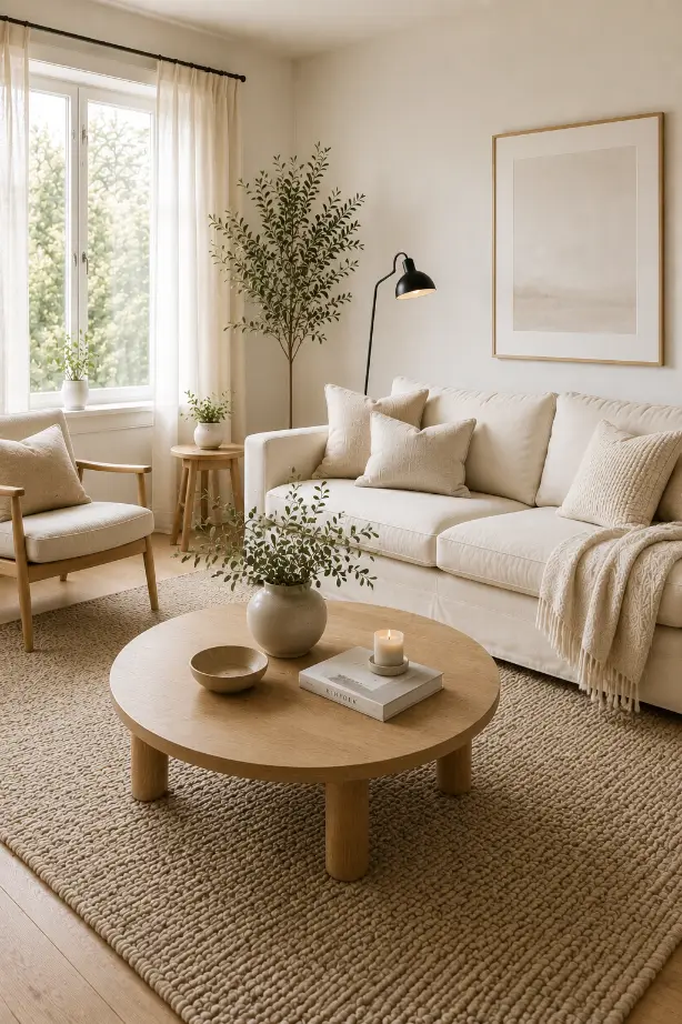 Minimal Scandinavian Living Room Coffee Table Ideas