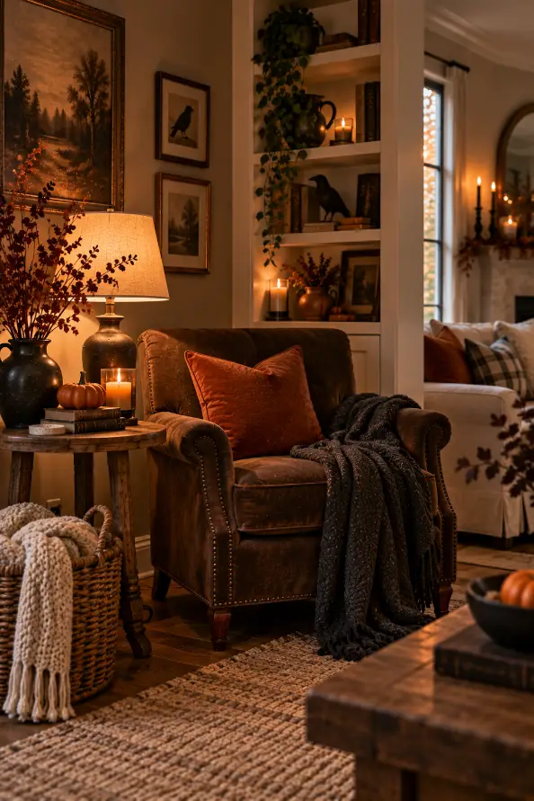 Moody Halloween Reading Corner Ideas