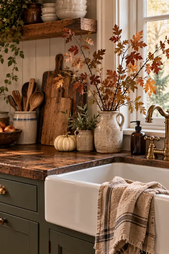 Rustic Thanksgiving Kitchen Decor Ideas