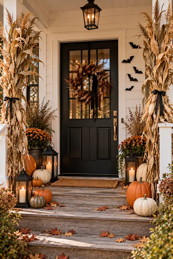 Simple Halloween Doormat & Porch Decor