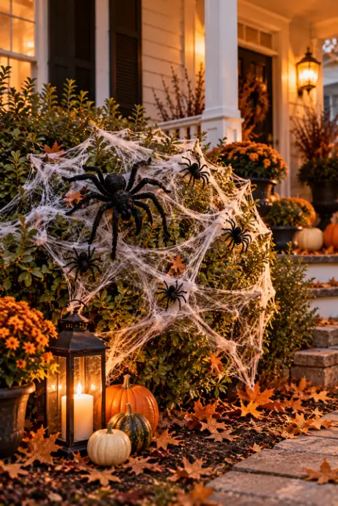 Spiderweb Bush Halloween Yard Decoration