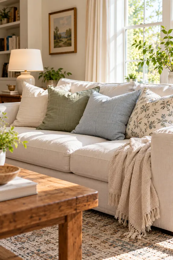 Spring Pillow Ideas for a Fresh Living Room