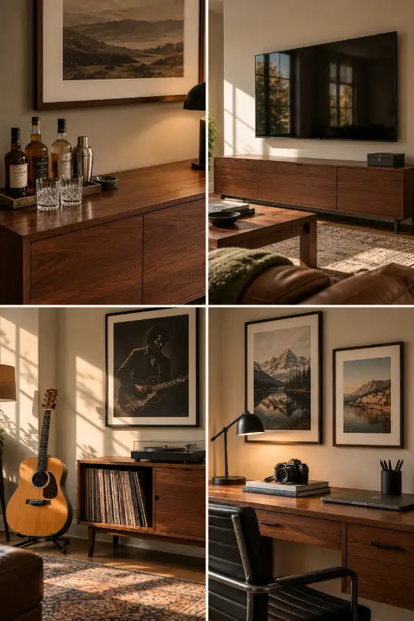 Cozy Mid-Century Home Vignettes