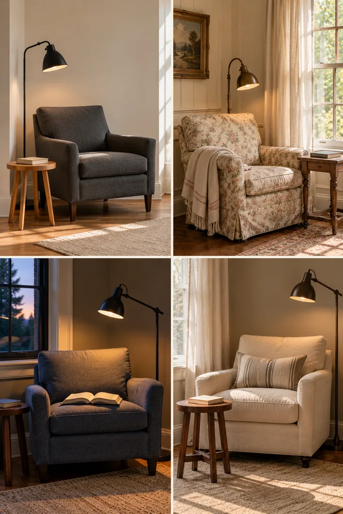 Cozy Reading Nooks in Warm Light