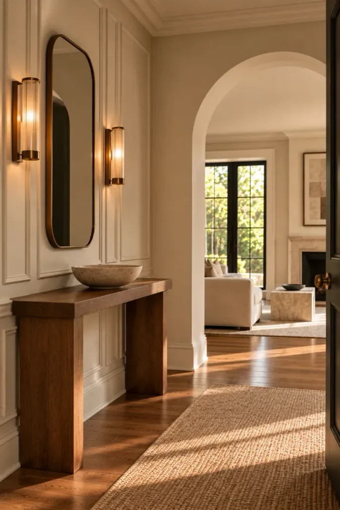 Elegant Sunlit Arched Entryway