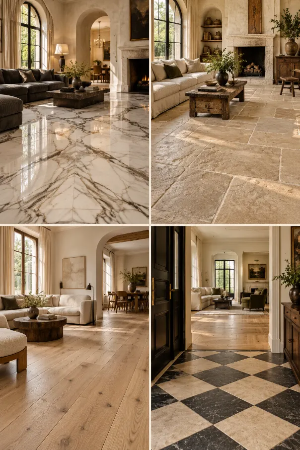 3 Living Room Flooring Ideas With Big Visual Impact