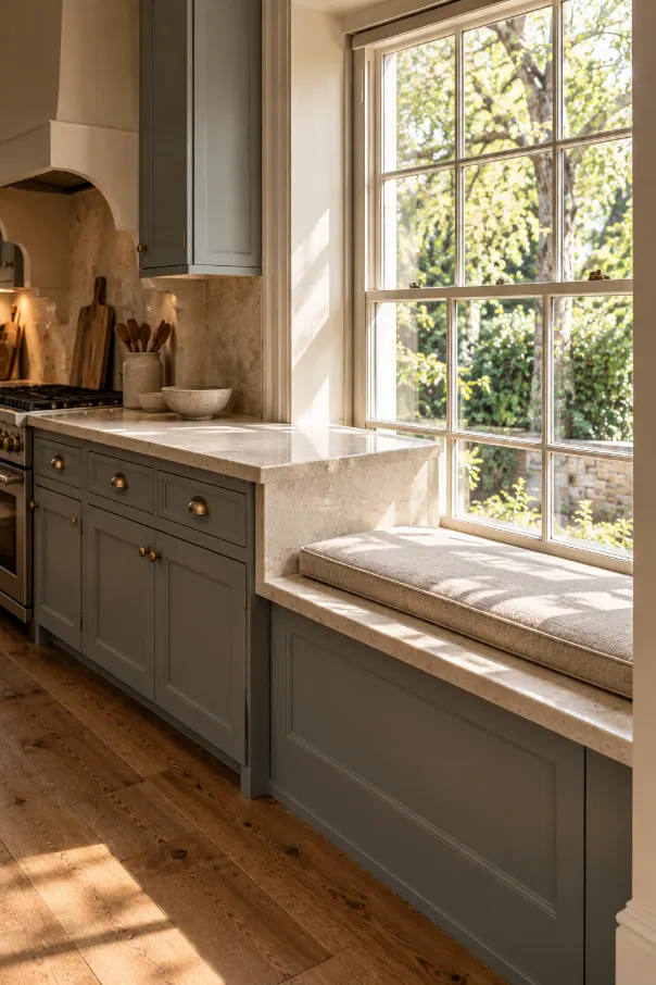 Sunlit Farmhouse Kitchen Nook