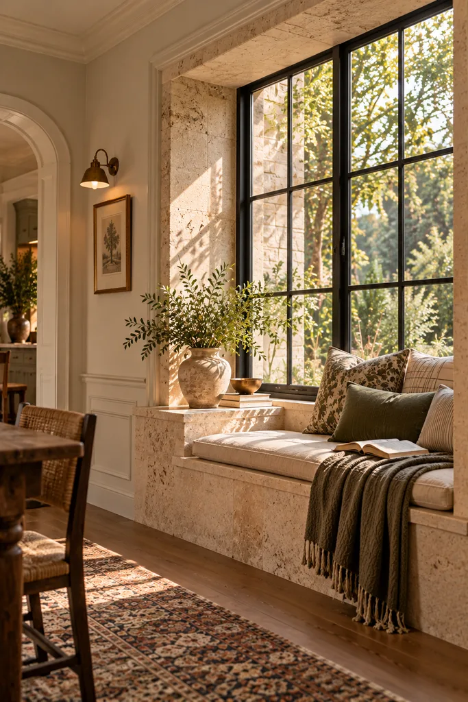 Sunlit Mediterranean Window Nook