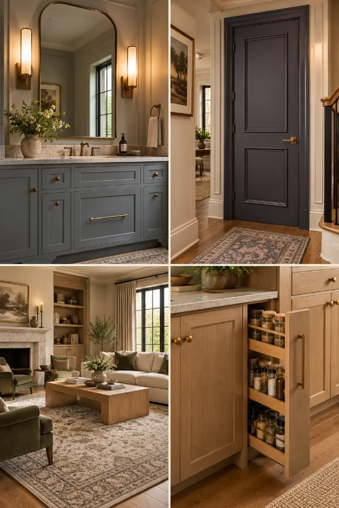 Warm Traditional Interiors Moodboard